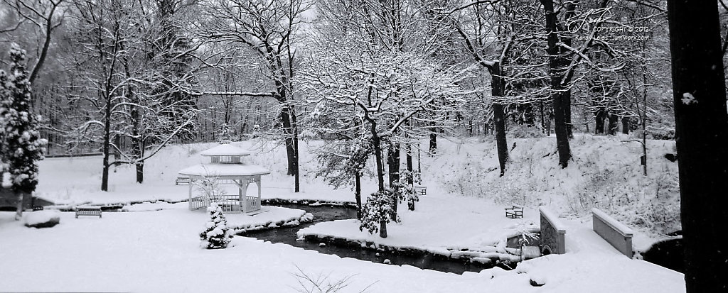 Snowfall and Swift Water