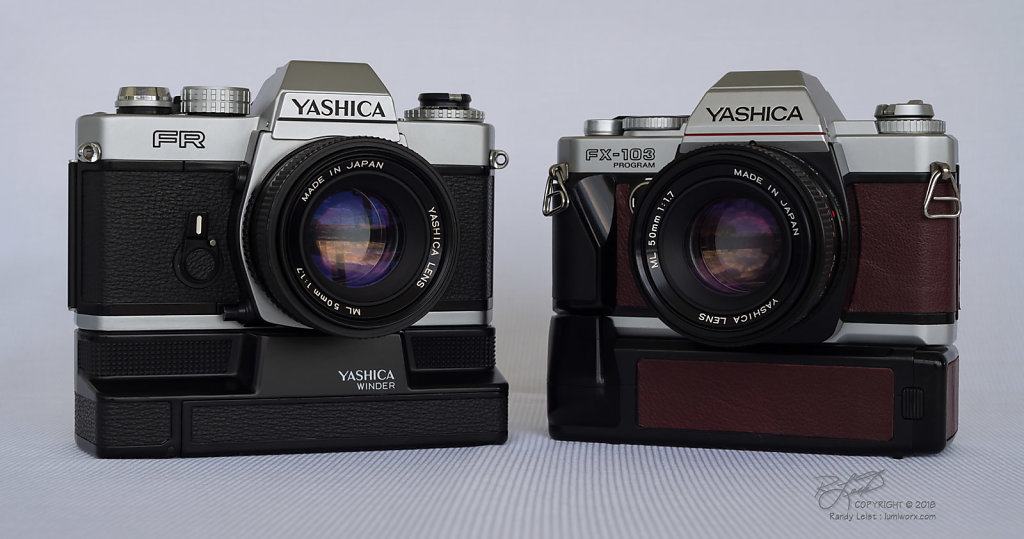 Yashica FR and Yashica FX-103 Program cameras